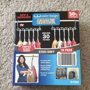 Max Steel Grey Closet Organizer 10 Pack